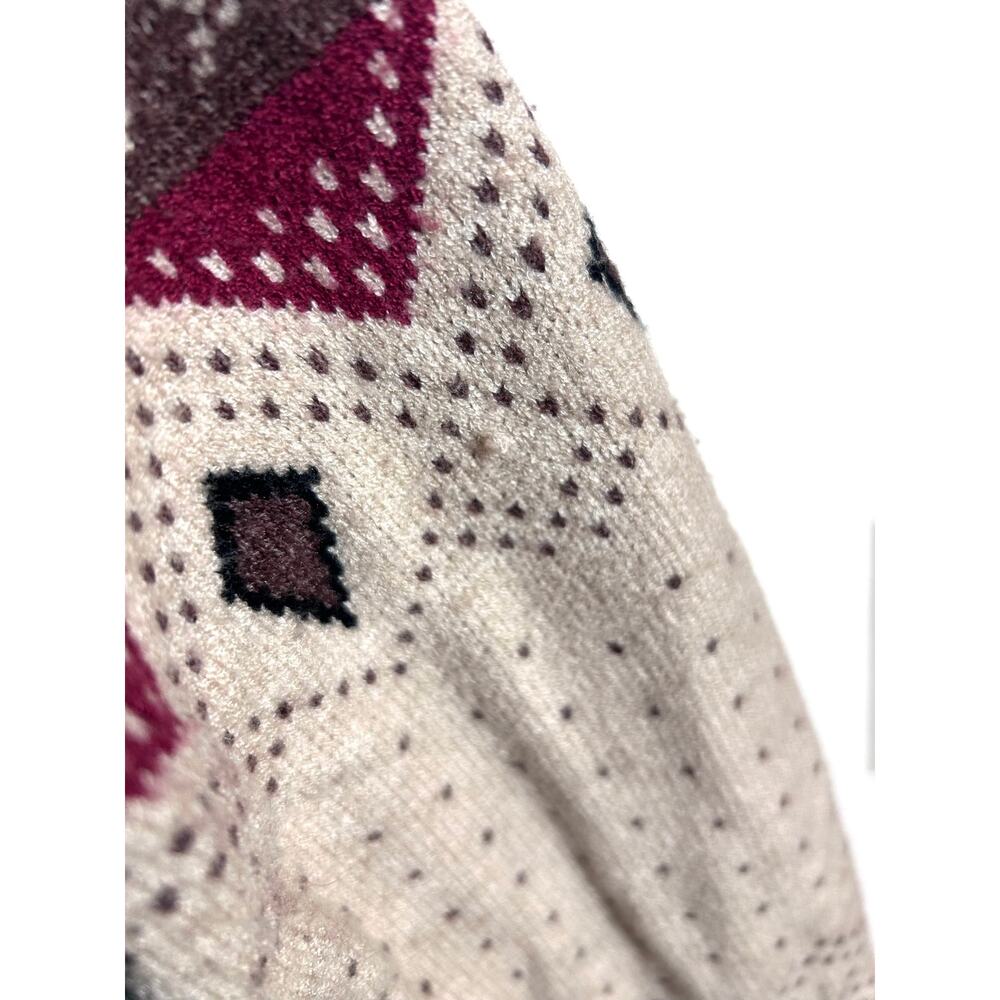 Women’s M soft cozy snowflake geometric fair isle midweight crewneck sweater - Picture 10 of 10